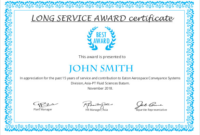 Long Service Certificate Template Sample (7) | Professional With Long Service Certificate Template Sample