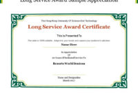 Long Service Certificate Template Sample In 2020 Intended For Long Service Certificate Template Sample