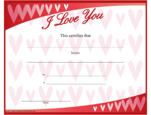 Love Certificate Template Download Printable Pdf With Regard To 11+ Love Certificate Templates