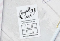 Loyalty Card Templates, Instant Download, Editable Reward Card, Business Printable, Printable Loyalty Cards, Business Template, 2 Sizes Within Loyalty Card Design Template