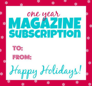 Magazine Subscription Gift Certificate Template In 2020 With Regard To Professional Magazine Subscription Gift Certificate Template