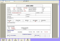 Maintenance Repair Job Card Template Excel | Excel124 Throughout Job Card Template Mechanic
