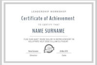 Make Your Own Certificate Of Achievement In Seconds With Regard To 11+ Mock Certificate Template