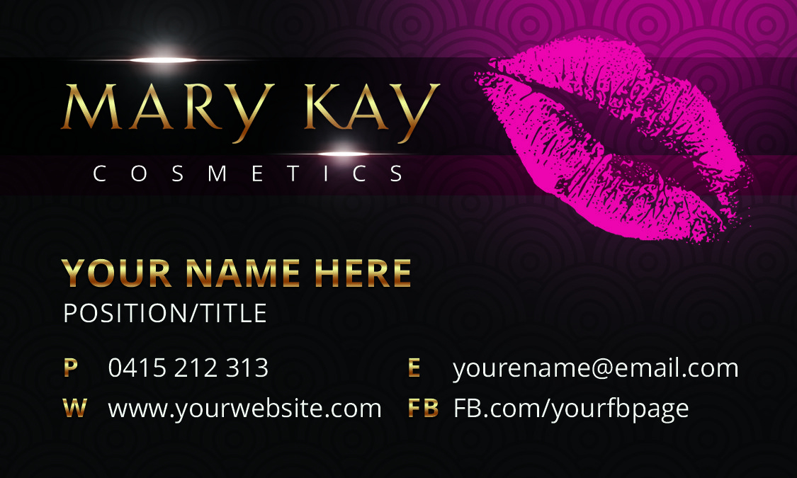 Mary Kay Business Card Template Gold | Tarjetas, Tarjetas De In Mary Kay Business Cards Templates Free