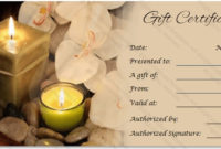 Massage Gift Certificate Templates | Gift Certificate Templates For Massage Gift Certificate Template Free Download
