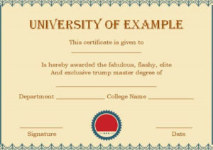Masters Degree Certificates | Degree Certificate, Masters With Regard To Quality Masters Degree Certificate Template