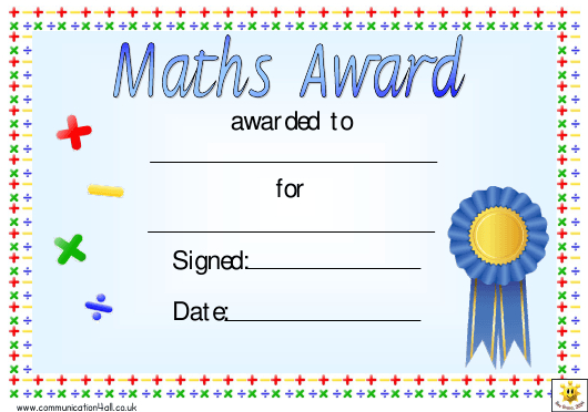 Math Certificate Templates Pdf Download Fill And Print For With Math