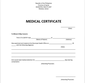 Medical Certificate | Doctors Note Template, Doctors Note Regarding Printable Free Fake Medical Certificate Template