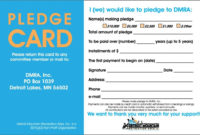 Mhluzi Building Pledge | Card Templates Printable, Card Within Donation Card Template Free