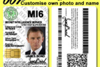 Mi6 Id Card Template Throughout Mi6 Id Card Template