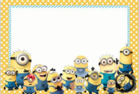 Minion Invitations The Best Of 2018 | Invitation World Throughout Best Minion Card Template