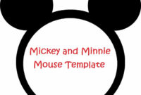 Minnie Mouse Card Template Clip Art Library For Printable Minnie Mouse Card Templates