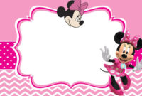 Minnie Mouse Invitation Card Design | Minnie Mouse Within Printable Minnie Mouse Card Templates