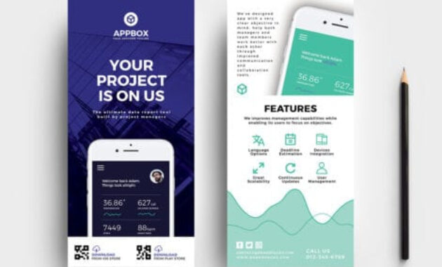 Mobile App Dl Card Template Psd, Ai &amp; Vector Brandpacks With Dl Card Template