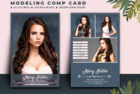 Modeling Comp Card Template Mj Digital Artwork For Professional Free Model Comp Card Template