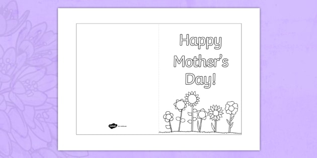 Mother'S Day Card Templates (Teacher Made) Regarding Quality Mothers Day Card Templates