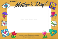 Mother'S Day Photo Card With Regard To Quality Mothers Day Card Templates