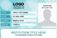 Ms Word Photo Id Badge Templates For All Professionals Regarding Sample Of Id Card Template