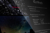 Name A Star For Free With Regard To Star Naming Certificate Template