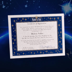 Name A Star Instant Certificate Buy And Name A Star | Name A Star Inside Free Star Naming Certificate Template
