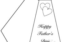 Necktie Father'S Day Card Template – Coloring Page Inside Fathers Day Card Template