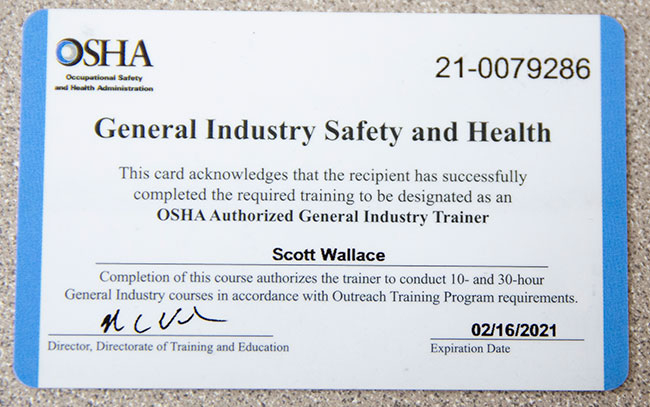 New Improved Outreach Cards Coming | Vivid Learning Systems Regarding Osha 10 Card Template