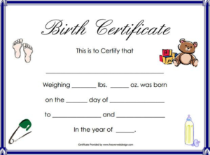 Novelty Birth Certificate Template (9) Templates Example With Regard To Professional Novelty Birth Certificate Template