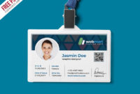 Office Id Card Design Psd | Psdfreebies | Id Card Inside Professional Conference Id Card Template