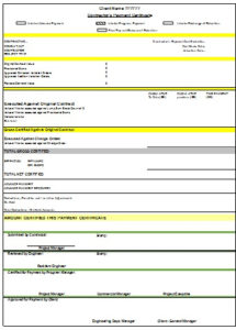 Payment Certificate Excel Template Planning Engineer In Certificate Of Payment Template