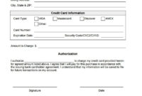 Pdf Run | Credit Card Authorization | Credit Card Images For Credit Card Billing Authorization Form Template