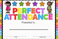 Perfect Attendance Award | Attendance Certificate, Perfect In Perfect Attendance Certificate Template