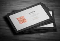 Personal Business Card With Qr Code | Qr Code Business Card Regarding Qr Code Business Card Template