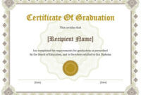 Personalize 124+ Free Certificate Templates (Download) | Hloom Inside Graduation Certificate Template Word