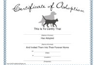 Pet Adoption Certificate Template Download Printable Pdf With Regard To Quality Pet Adoption Certificate Template