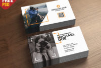 Photography Business Cards Template Psd | Free Psd | Ui Download In Best Photography Business Card Template Photoshop