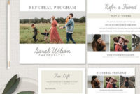 Photography Referral Card Template, Instant Download, Photographer Referral Program, Tell A Friend With Printable Photography Referral Card Templates
