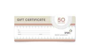 Pilates &amp;amp; Yoga Gift Certificate Template Design Intended For Printable Yoga Gift Certificate Template Free