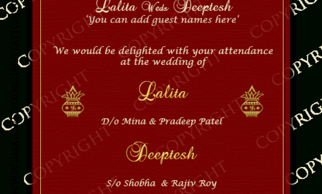 Pin De Mar'X Luxury Weddings India Pv En Bhart En 2020 Regarding Quality Indian Wedding Cards Design Templates