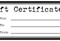 Pin On Ar Party Crafts In Homemade Christmas Gift Certificates Templates