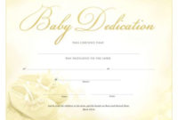 Pin On Baby Dedication For Baby Dedication Certificate Template