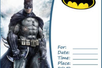 Pin On Batman Birthday Invitations Within Batman Birthday Card Template