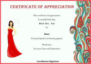 Pin On Beauty Pageant For 11+ Pageant Certificate Template