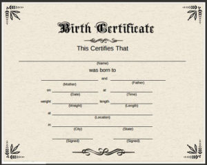 Pin On Birth Certificate Online Throughout Fake Birth Certificate Template