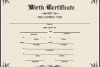 Pin On Birth Certificate Online With Regard To Birth Certificate Fake Template