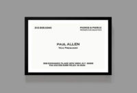 Pin On Business Card Template With Regard To Quality Paul Allen Business Card Template