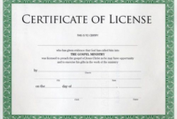 Pin On Certificate Customizable Design Templates In Pertaining To Certificate Of License Template