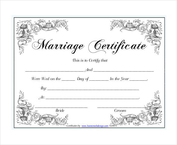 Pin On Certificate Design For Certificate Of Marriage Template