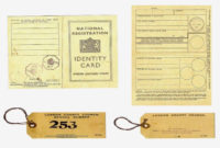 Pin On Ephemera For World War 2 Identity Card Template