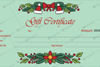 Pin On Gift Certificate Templates Regarding Quality Christmas Gift Certificate Template Free Download