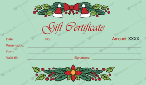 Pin On Gift Certificate Templates Regarding Quality Christmas Gift Certificate Template Free Download